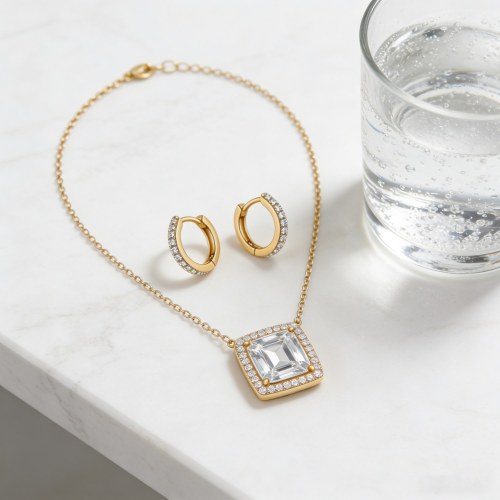 Chic Wholesale Jewelry Set | 18K Gold Plated Brass & AAA CZ, Boutique Collection