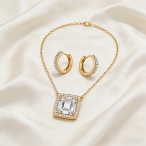 Chic Wholesale Jewelry Set | 18K Gold Plated Brass & AAA CZ, Boutique Collection