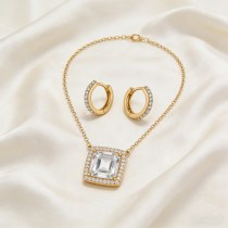 Chic Wholesale Jewelry Set | 18K Gold Plated Brass & AAA CZ, Boutique Collection