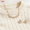 Juego de joyas bold chunky, listo para mayoristas | Latón bañado en oro 18k y zirconia AAA