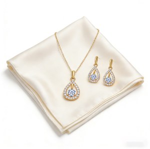 Sophisticated Jewelry Set Manufacturer | Brass 18K Gold-Plated CZ OEM Private Label Set