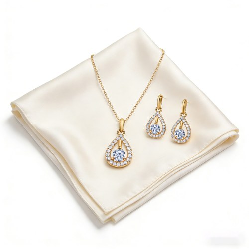 Sophisticated Jewelry Set OEM Jewelry Factory | Premium gold plating finish with premiu...