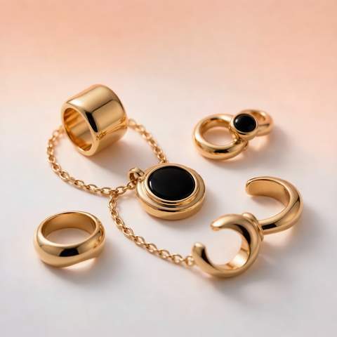 Well-maintained gold plated jewelry collection