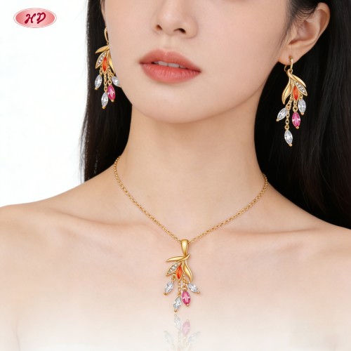 Modern Classic Factory Direct Jewelry Set — Office Wear Brass