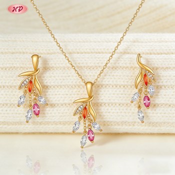 Modern Classic Factory Direct Jewelry Set — Office Wear Brass