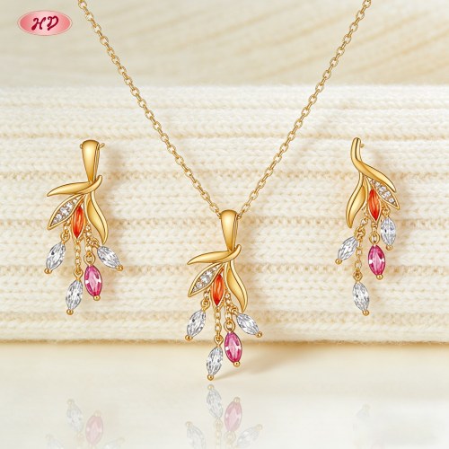 Modern Classic Factory Direct Jewelry Set — Office Wear Brass