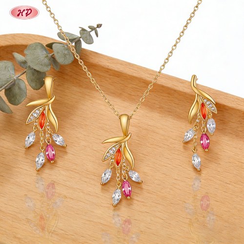 Modern Classic Factory Direct Jewelry Set — Office Wear Brass