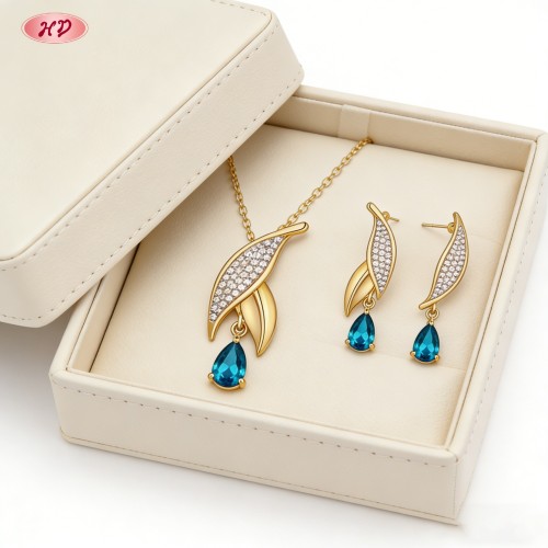 Timeless Bridal Manufacturer Jewelry Set — Wedding Guest Gold