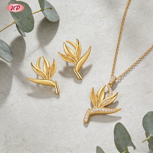 Wholesale Jewelry Set, Eye-catching | 18K Gold Plated Brass with AAA CZ, Ready Stock