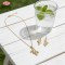 Jewelry Set Manufacturer, Chic 18K Gold Plated Brass Set with AAA Cubic Zirconia