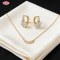 Wholesale Jewelry Set, Sophisticated 18K Gold Plated Brass with AAA Cubic Zirconia
