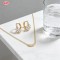 Wholesale Jewelry Set, Sophisticated 18K Gold Plated Brass with AAA Cubic Zirconia
