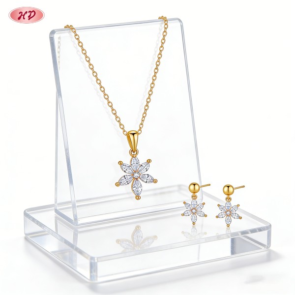 Jewelry set stone close-up
