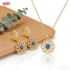 Refined Wholesale Jewelry Set | 18K Gold Plated Brass with AAA Zirconia, Stock 36