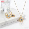 Refined Wholesale Jewelry Set | 18K Gold Plated Brass with AAA Zirconia, Stock 36