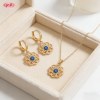 Refined Wholesale Jewelry Set | 18K Gold Plated Brass with AAA Zirconia, Stock 36