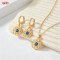Refined Wholesale Jewelry Set | 18K Gold Plated Brass with AAA Zirconia, Stock 36