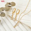 Wholesale Jewelry Set, Refined 18K Gold Plated Brass & AAA CZ, Factory Direct Supply