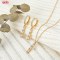 Wholesale Jewelry Set, Refined 18K Gold Plated Brass & AAA CZ, Factory Direct Supply