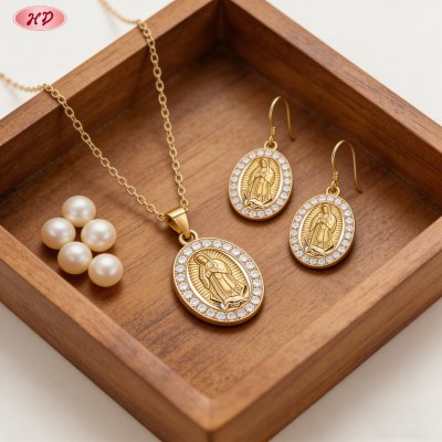Luxurious Bulk Jewelry Set Supplier | 18K Gold Plated Brass, AAA CZ, Stock MOQ 36