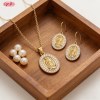 Luxurious Bulk Jewelry Set Supplier | 18K Gold Plated Brass, AAA CZ, Stock MOQ 36