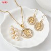 Dazzling Jewelry Set Manufacturer | 18K Gold Plated Brass, AAA CZ, Export