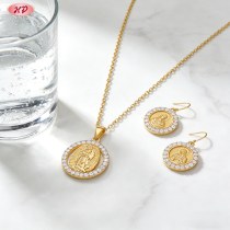 Classic Drop Jewelry Set Manufacturer | OEM Private Label 18K Gold Plated Brass & AAA CZ