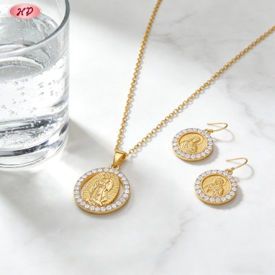 Classic Drop Jewelry Set Manufacturer | OEM Private Label 18K Gold Plated Brass & AAA CZ