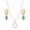 Stylish Bulk Jewelry Set | 18K Gold Plated Brass with AAA CZ, Wholesale Volume Lots