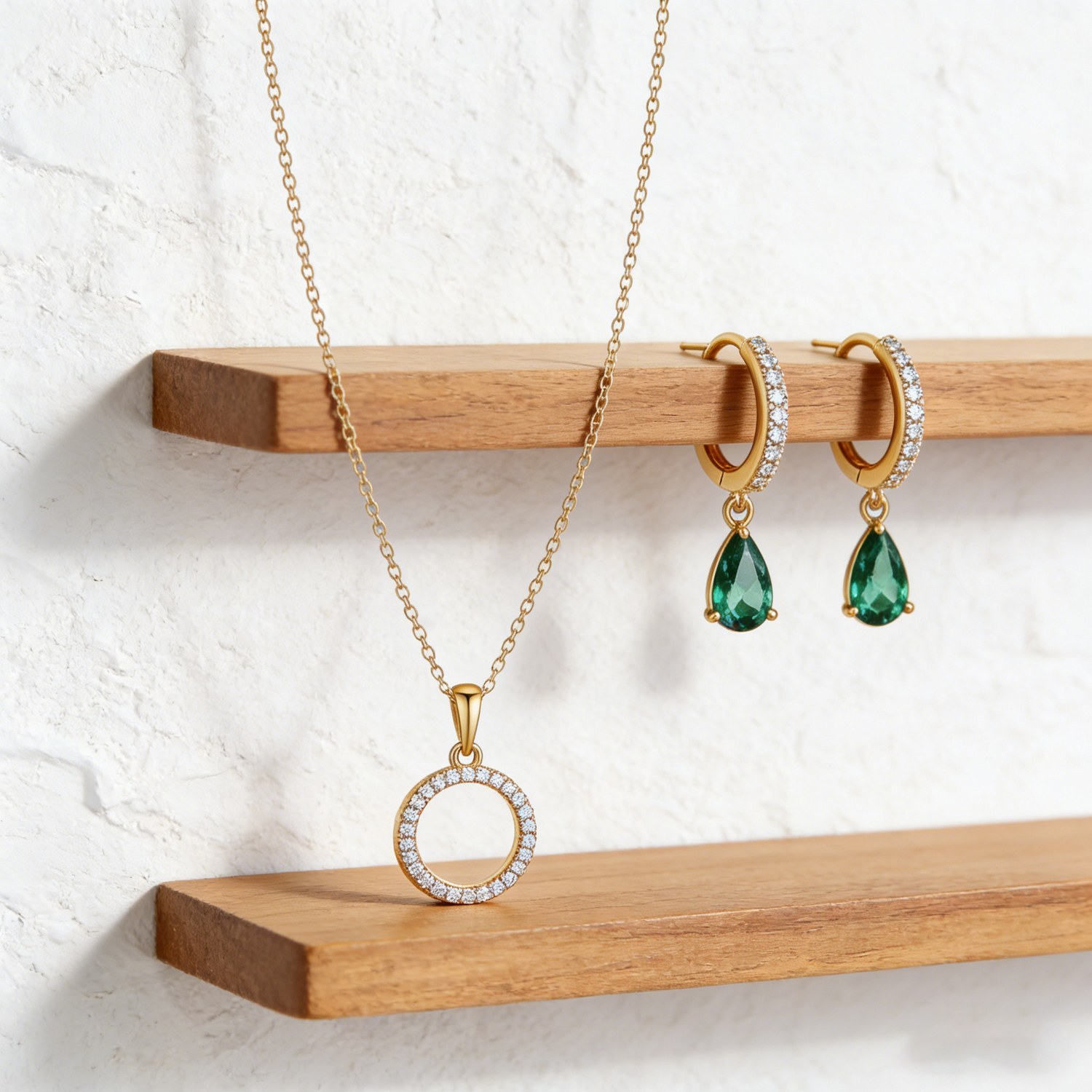 Jewelry set styled shot
