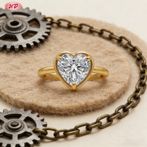 Elegant CZ Ring Manufacturer | 18K Gold Plated Brass, AAA Cubic Zirconia, Export Ready