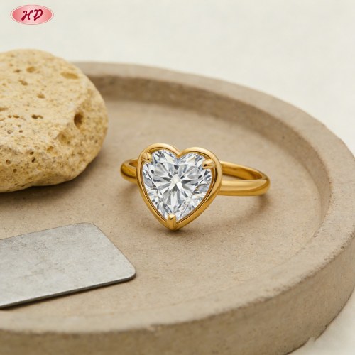 Elegant CZ Ring Manufacturer | 18K Gold Plated Brass, AAA Cubic Zirconia, Export Ready
