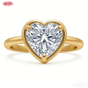 Elegant CZ Ring Manufacturer | 18K Gold Plated Brass, AAA Cubic Zirconia, Export Ready