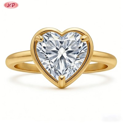 Elegant CZ Ring Manufacturer | 18K Gold Plated Brass, AAA Cubic Zirconia, Export Ready