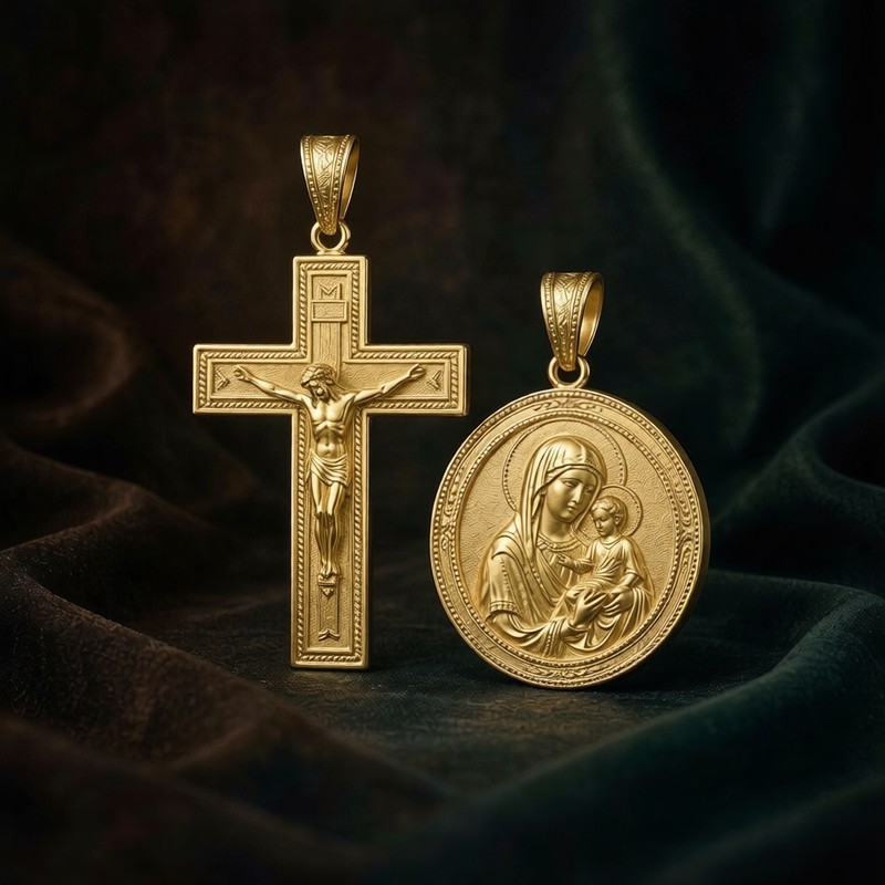 Joyería Religiosa al Por Mayor: Cruz, Virgen María y Ángeles