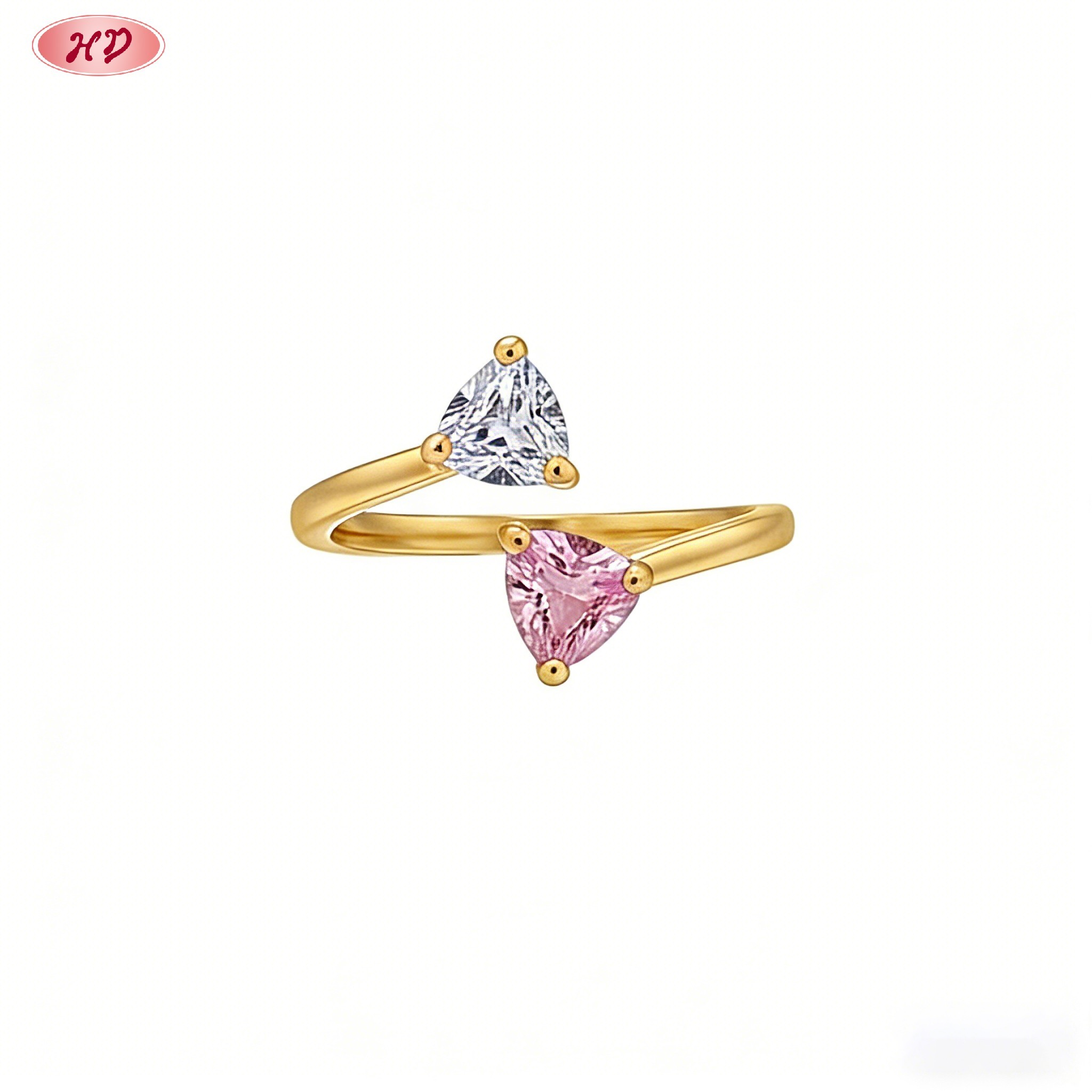 Sophisticated CZ ring side profile