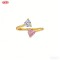Sophisticated CZ Ring OEM Factory | 18K Gold Plated Brass AAA CZ Private Label Base