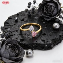 Sophisticated CZ Ring OEM Factory | 18K Gold Plated Brass AAA CZ
