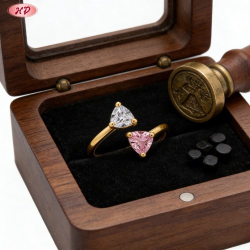 Sophisticated CZ Ring OEM Factory | 18K Gold Plated Brass AAA CZ