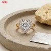 Elegant CZ Ring Wholesale | 18K Gold Plated Brass AAA CZ