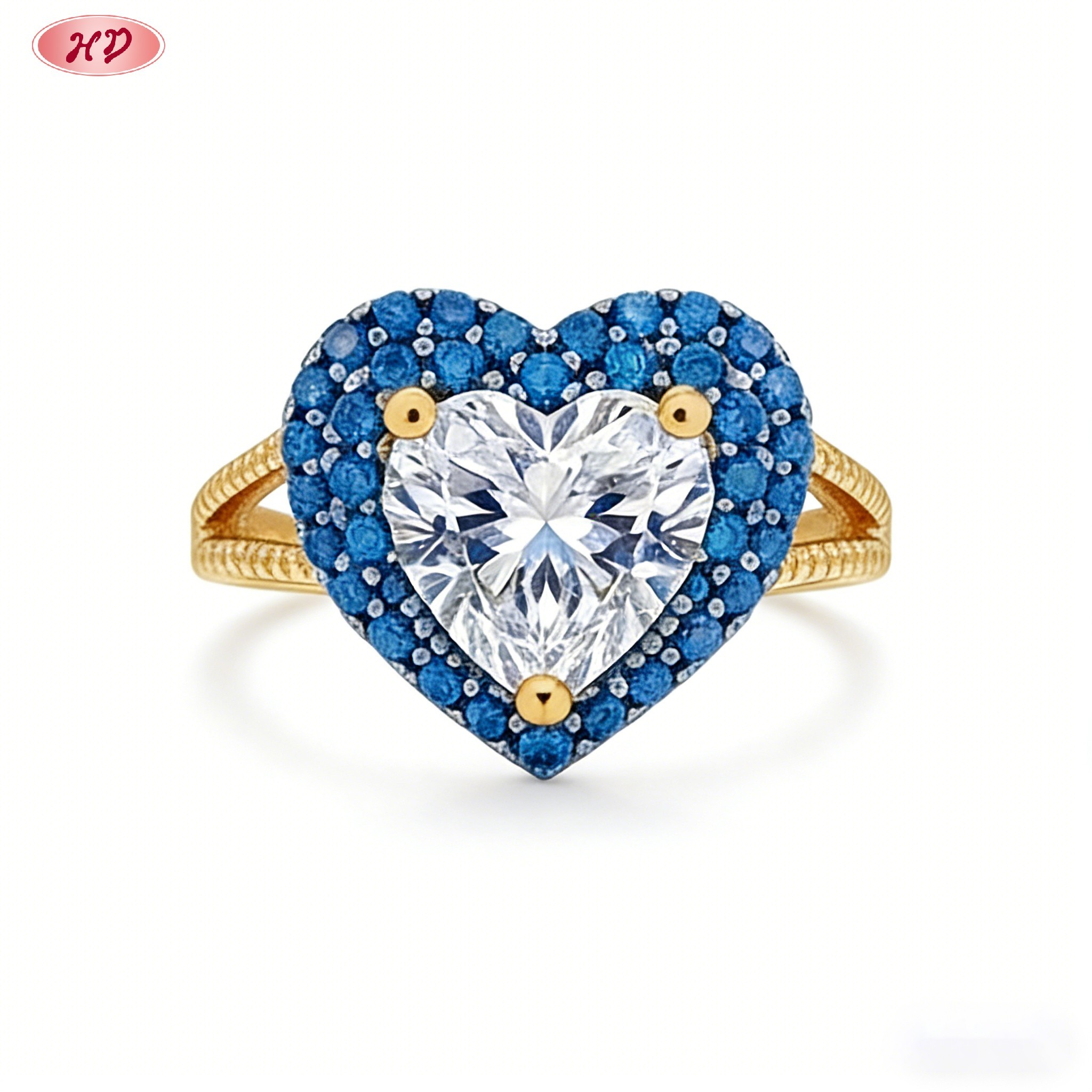 Delicate CZ ring side profile
