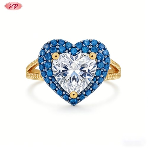 Delicate CZ Ring Manufacturer | 18K Gold Plated Brass AAA CZ