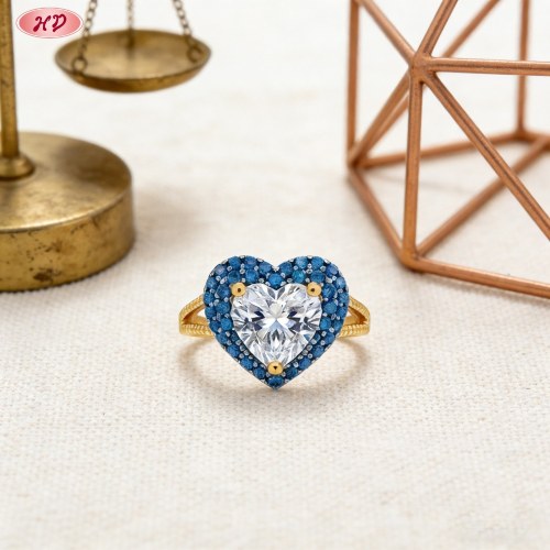 Delicate CZ Ring Manufacturer | 18K Gold Plated Brass AAA CZ