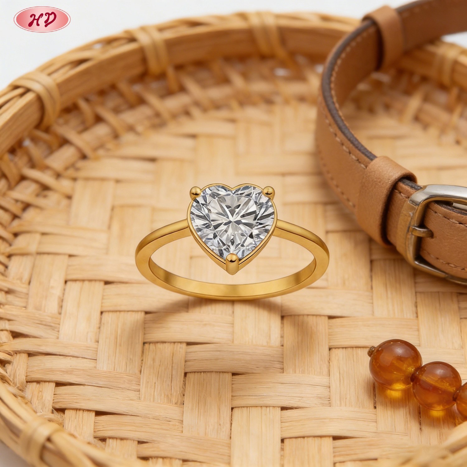Stunning CZ ring detail shot