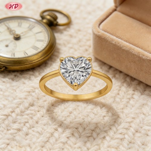 Stunning CZ Ring Factory Direct | 18K Gold Plated Brass AAA CZ
