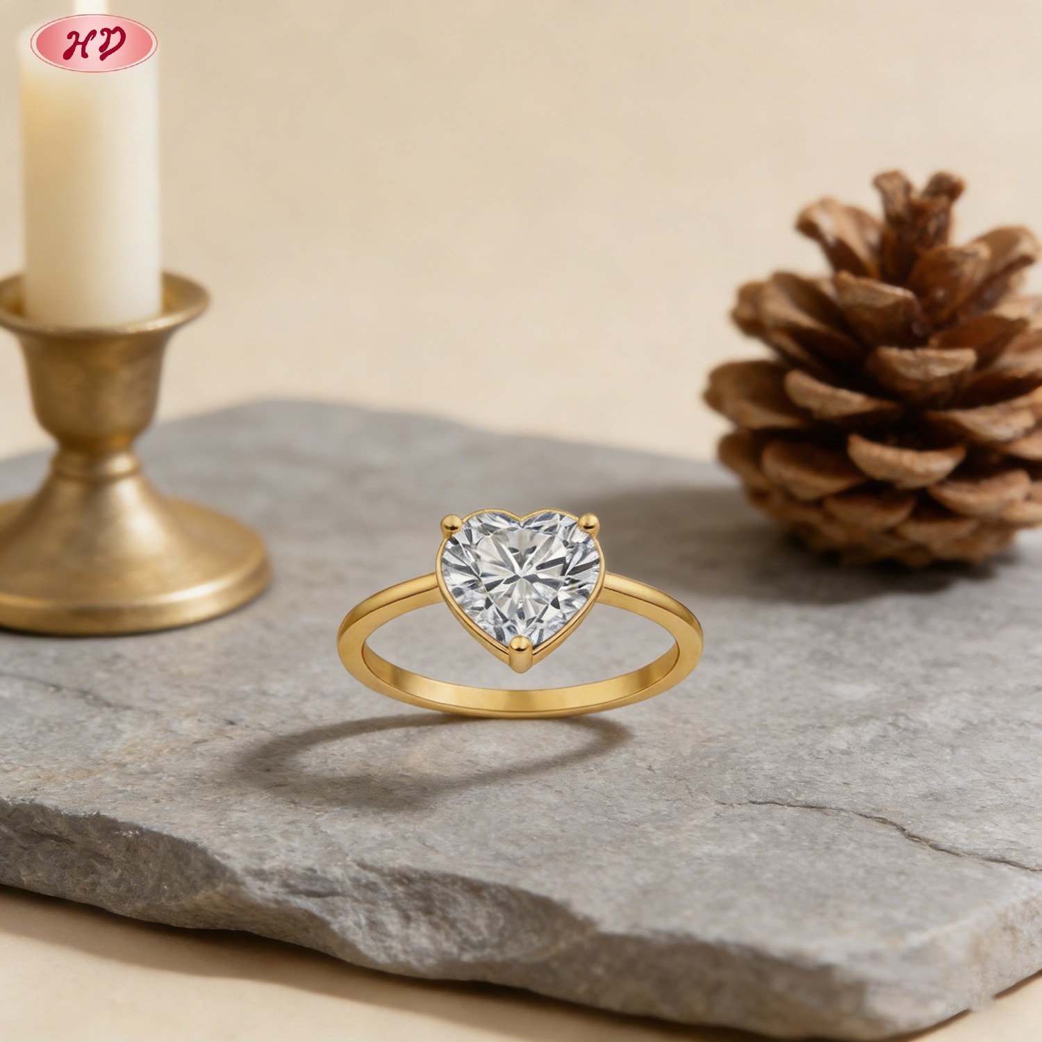 Stunning CZ ring on display