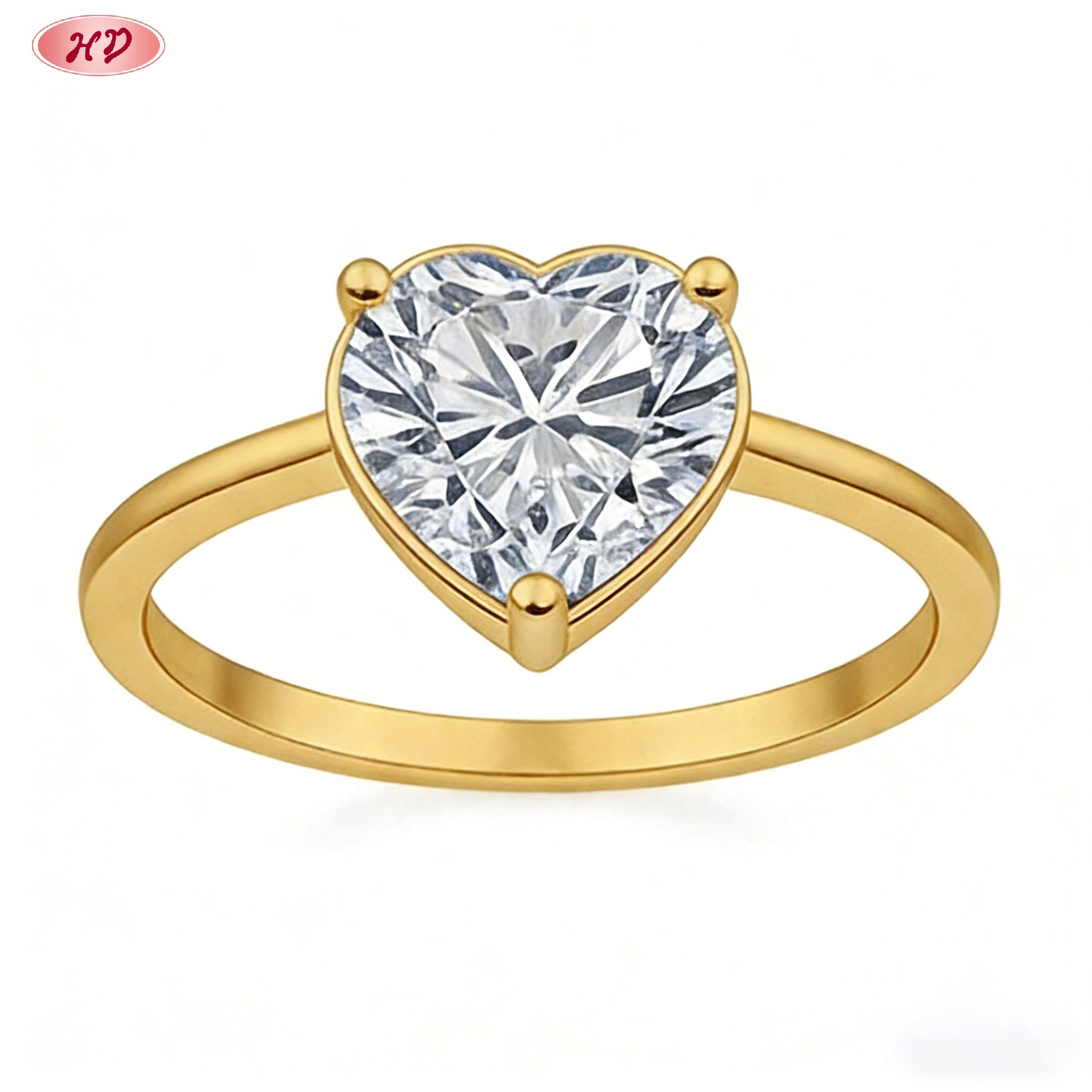 Stunning CZ ring front view