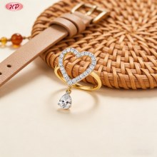 Artisan CZ Ring Export Manufacturer | 18K Gold Plated Brass with AAA Cubic Zirconia Ring