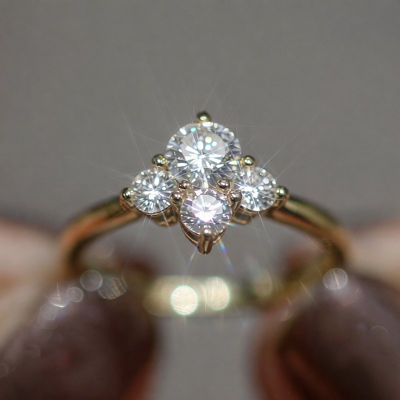 How do I make AAA CZ stones look sparkly in photos?