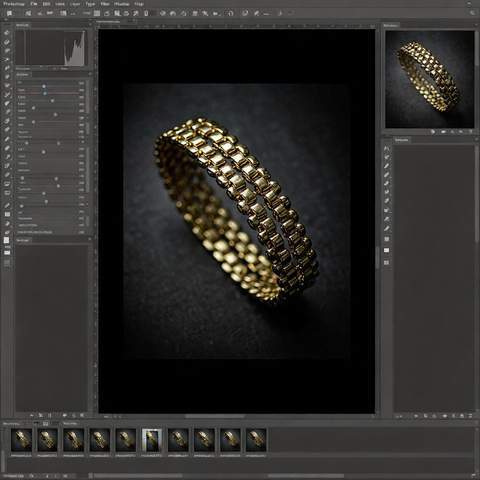 Faut-il photographier les bijoux en RAW ou en JPEG ? exemple